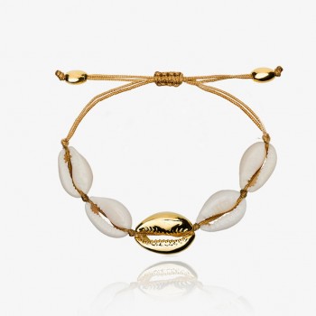 aliexpress NATURAL PUKA SHELL BRACELET GOLD SHELL cowry bracelets boho fashion beach  seashell women bracelets jewelry