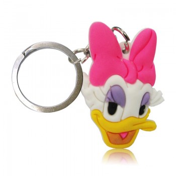 1PCS Mickey PVC Cartoon Key Chain Mini Anime Figure Minnie Key Ring Kids Toy Pendant Keychain Key Holder Fashion Charms Trinket