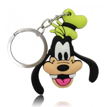 1PCS Mickey PVC Cartoon Key Chain Mini Anime Figure Minnie Key Ring Kids Toy Pendant Keychain Key Holder Fashion Charms Trinket
