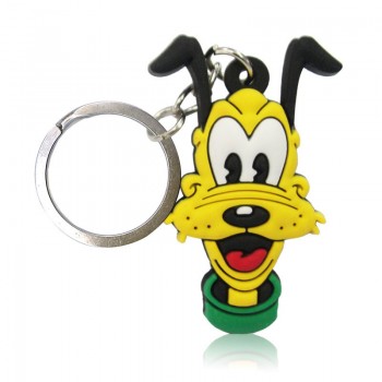 1PCS Mickey PVC Cartoon Key Chain Mini Anime Figure Minnie Key Ring Kids Toy Pendant Keychain Key Holder Fashion Charms Trinket