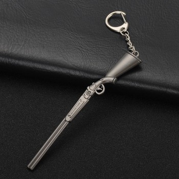 Key Chain Hot PUBG FPS Game Player Unknowns Battle Grounds 3D Keychain weapon eat chicken game tonight Mens car keychain