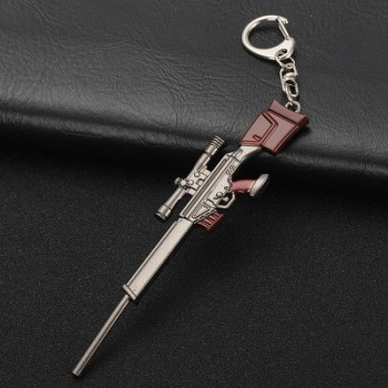 Key Chain Hot PUBG FPS Game Player Unknowns Battle Grounds 3D Keychain weapon eat chicken game tonight Mens car keychain