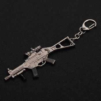 Key Chain Hot PUBG FPS Game Player Unknowns Battle Grounds 3D Keychain weapon eat chicken game tonight Mens car keychain