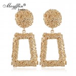 Meyfflin Big Geometric Drop Earrings for Women Punk Alloy Statement Earring Female Fashion Gold Color Brincos Jewelry New Brand