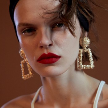 Meyfflin Big Geometric Drop Earrings for Women Punk Alloy Statement Earring Female Fashion Gold Color Brincos Jewelry New Brand