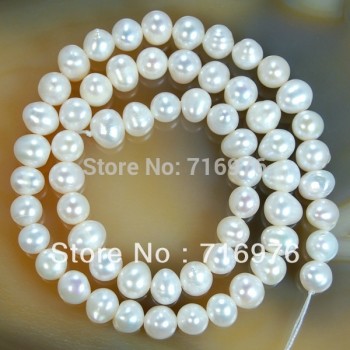wholesale Natural freshwater pearl beads 4mm 6mm 8mm 9mm 10mm 11mm White Pearl Round Beads 15 For Jewelry Making-F00070
