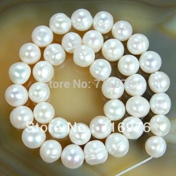 wholesale Natural freshwater pearl beads 4mm 6mm 8mm 9mm 10mm 11mm White Pearl Round Beads 15 For Jewelry Making-F00070