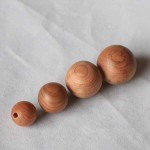 20pcs/lot Natural Red Cedarwood Round Beads 6 8 12 15 18 20mm Wooden Prayer Beads Decoration Charms Spacer DIY Jewelry Findings
