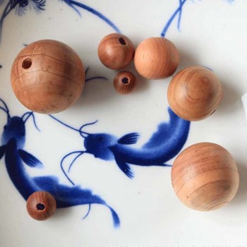 20pcs/lot Natural Red Cedarwood Round Beads 6 8 12 15 18 20mm Wooden Prayer Beads Decoration Charms Spacer DIY Jewelry Findings