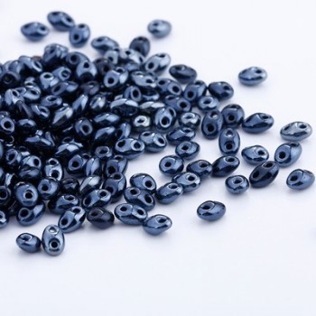 Hot new 100pcs 5x2.5mm Luster Czech Glass Seed Beads Two Hole Bead Loose beads U pick color