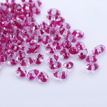 Hot new 100pcs 5x2.5mm Luster Czech Glass Seed Beads Two Hole Bead Loose beads U pick color