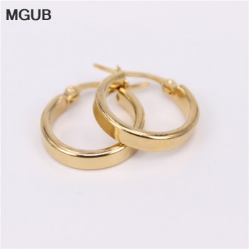 MGUB 17mm diameter small cute ear ring Stainless steel Smooth for wear  Special offer free shipping HX2