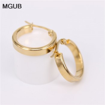 MGUB 17mm diameter small cute ear ring Stainless steel Smooth for wear  Special offer free shipping HX2
