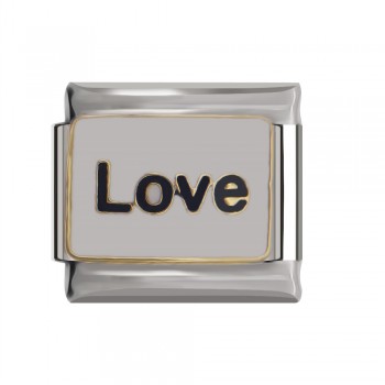 Hapiship 9mm Width Original Daisy Sweet Dad Love Best Sexy Mom Dream Aunt Charm Fit Bracelet Stainless Steel Links DJ120