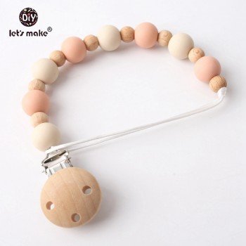 Lets Make 100PC Wooden Teether Chewable 8-20mm Round Beads Ecofriendly Unfinished Beech Beads DIY Craft Jewelry Accessories