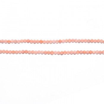 1 Strand Natural Loose Shining Micro Peach Sunstone Facets Crystal Rondelle Beads 3MM 15 About 130 beads For Jewelry Making