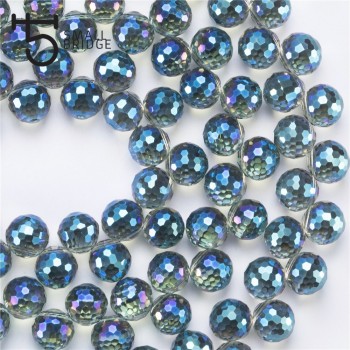 Austria Ab Color Faceted Large Crystal Beads for Jewelry Making Diy Bracelet Material Perles Loose Round Glass Beads X002