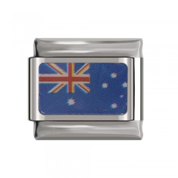 Hapiship 2018 1Pcs 9mm Width Original Daisy National Flag Charm Fit Bracelet Stainless Steel Jewelry Making DJ16