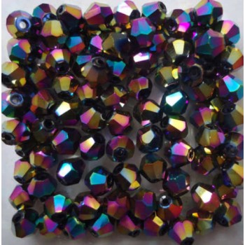 Isywaka Sale New Purple 100pcs 4mm Bicone Austria Crystal Beads charm Glass Beads Loose Spacer Bead for DIY Jewelry Making