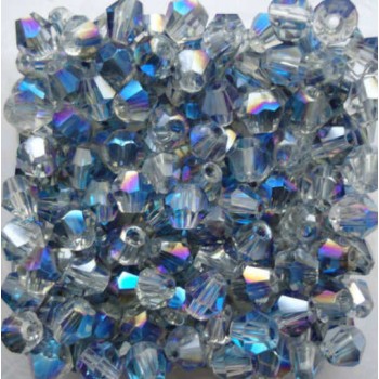 Isywaka Sale New Purple 100pcs 4mm Bicone Austria Crystal Beads charm Glass Beads Loose Spacer Bead for DIY Jewelry Making