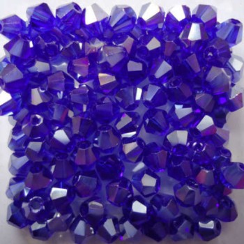 Isywaka Sale New Purple 100pcs 4mm Bicone Austria Crystal Beads charm Glass Beads Loose Spacer Bead for DIY Jewelry Making