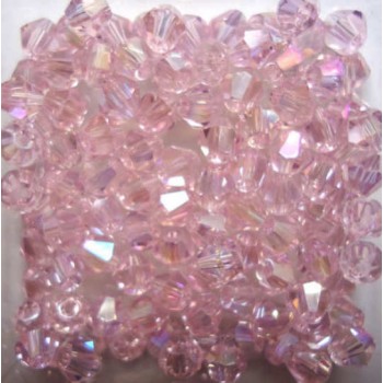 Isywaka Sale New Purple 100pcs 4mm Bicone Austria Crystal Beads charm Glass Beads Loose Spacer Bead for DIY Jewelry Making