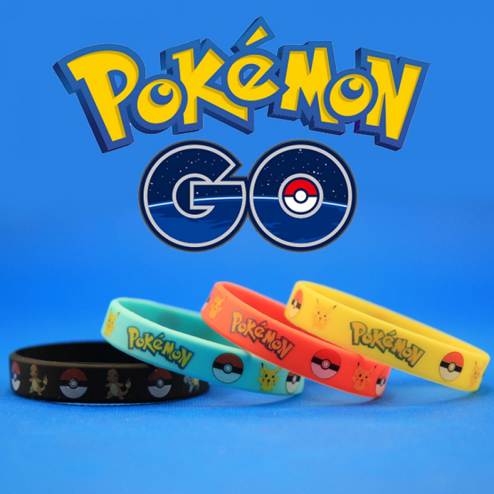 Pokemon Go Silicone Wristband Bracelet for Kids Boy Girl Men Women Sport Bracelet Bangle Go Smart Silicone Bracelets Kawaii Gift
