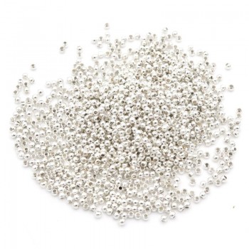 1000pcs 2.4mm Silver Gold Color Ball Spacer Seed Metal Beads For Jewelry Making Beadwork Needlework Diy Accessories Wholesale