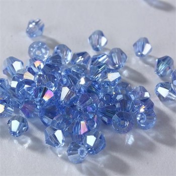 TOP quality 3mm 1000pcs AAA Bicone Upscale Austrian crystals beads loose ball supply AB color plating  Jewelry Making DIY U pick