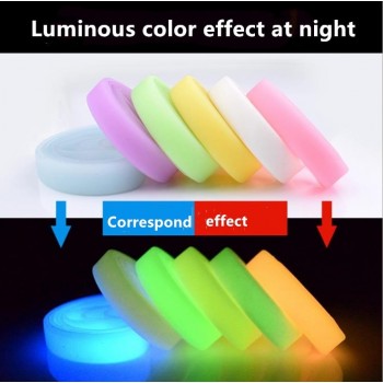 2pcs Concert Party Luminous Silicone Bracelets Adult Kid Power Rubber wristband Men Women Fluorescence Bracelets hand bands gift