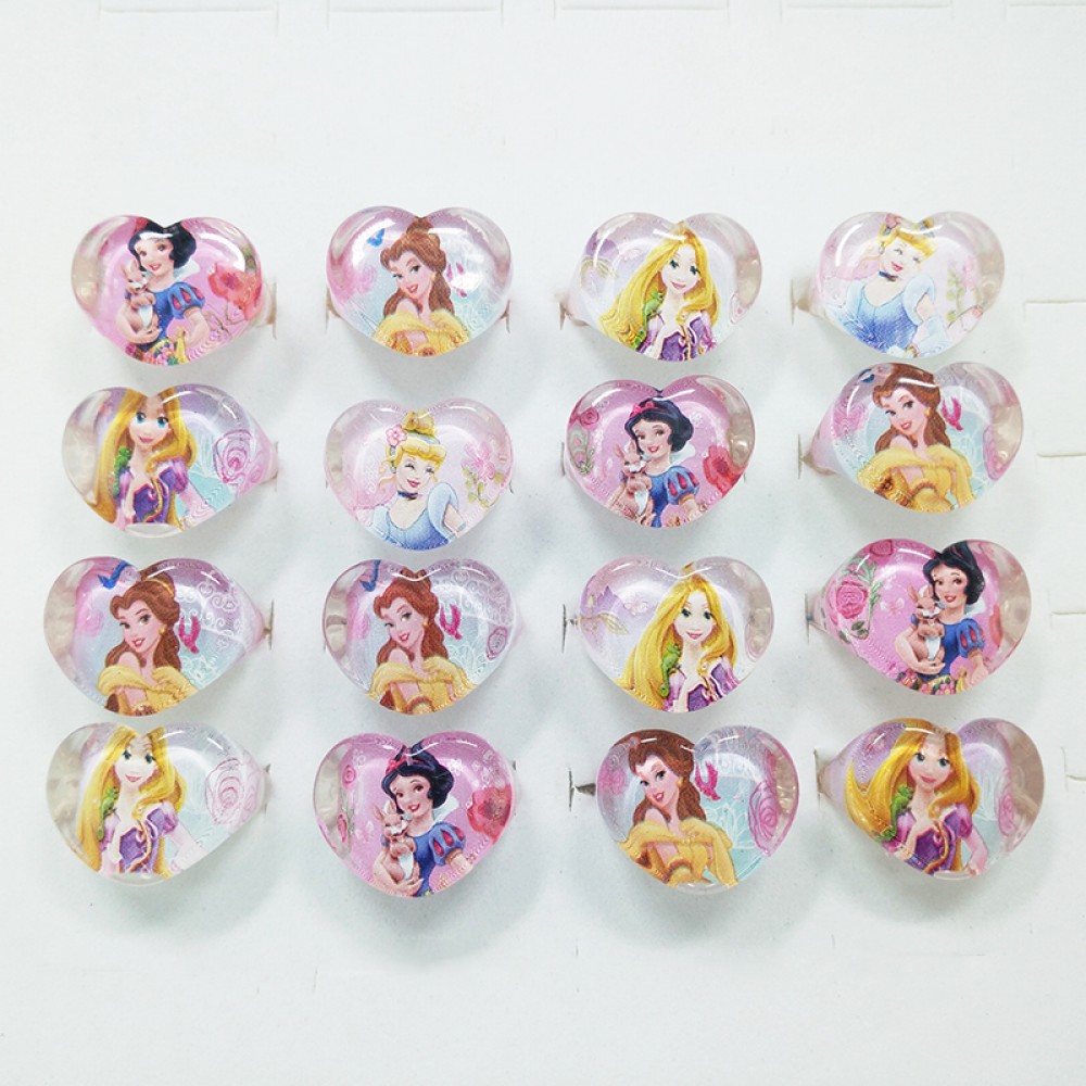 Free Shipping Wholesale lots 20Pcs Girl childs gifts lovely cute Snow White Princess Heart rings fashion Jewelry Jewellery