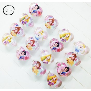 Free Shipping Wholesale lots 20Pcs Girl childs gifts lovely cute Snow White Princess Heart rings fashion Jewelry Jewellery