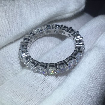 choucong Handmade Finger ring 925 sterling Silver AAAAA Zircon Sona cz Engagement Wedding Band Rings For Women men Jewelry