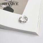 SHANICE Do The Old 925 Sterling Silver Ring Chain Opening Simple Design Rings Korea Style Retro Silver Jewelry Bijoux Femme