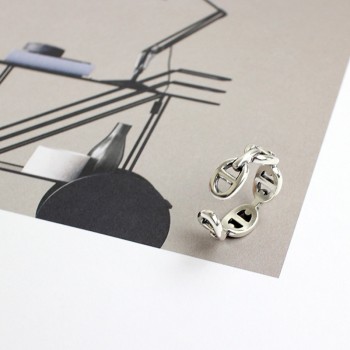SHANICE Do The Old 925 Sterling Silver Ring Chain Opening Simple Design Rings Korea Style Retro Silver Jewelry Bijoux Femme