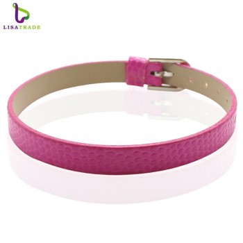 100PCS 8MM PU Leather Snake Wristbandamp;Bracelets  Can Choose the Color Fit DIY 8mm Slide Letters/charms LSBR03*100