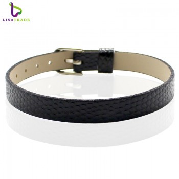 100PCS 8MM PU Leather Snake Wristbandamp;Bracelets  Can Choose the Color Fit DIY 8mm Slide Letters/charms LSBR03*100