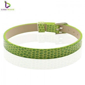 100PCS 8MM PU Leather Snake Wristbandamp;Bracelets  Can Choose the Color Fit DIY 8mm Slide Letters/charms LSBR03*100