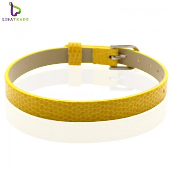 100PCS 8MM PU Leather Snake Wristbandamp;Bracelets  Can Choose the Color Fit DIY 8mm Slide Letters/charms LSBR03*100