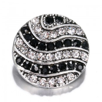 New KZ1447 Fashion Hearts Flowers rhinestone Beauty 20MM snap buttons fit DIY 18MM snap bracelet snap jewelry Christmas