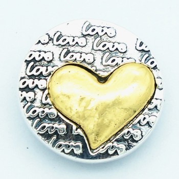 Fashion beauty elegant Rhinestone castle love heart eye Shield 18MM snap buttons fit snap bracelet snap jewelry wholesale