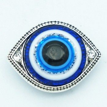 Fashion beauty elegant Rhinestone castle love heart eye Shield 18MM snap buttons fit snap bracelet snap jewelry wholesale