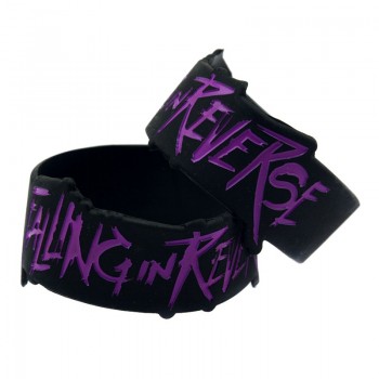 OneBandaHouse 1PC 1 Inch Wide Special Shape Bracelet Falling In Reverse Silicone Wristband