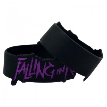 OneBandaHouse 1PC 1 Inch Wide Special Shape Bracelet Falling In Reverse Silicone Wristband