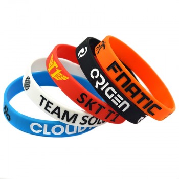 OneBandaHouse 1PC Team Solomid SKT T1 Origen and Fnatic Silicone Wristband for Game Professional Team