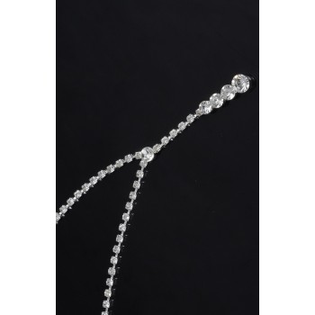 African Jewelry Set Crystal Tennis Drop Necklace Set new Rhinestone Necklace Earrings Bridal Bridesmaid Wedding Jewelry sets