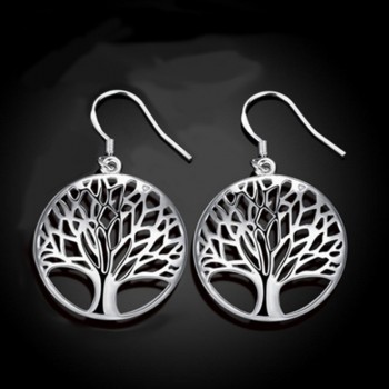 Hollow Tree of Life pendulo Pendant Necklace Wishing Tree  Earrings Bracelet 4pc/Set Reiki Pendulum For Dowsing Women Jewelry