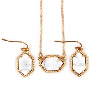 YJX030 Mini Iridescent Druzy Drusy Pendant Necklace With Matching Drop Earrings Hot Fashion Jewelry Sets Super Cute