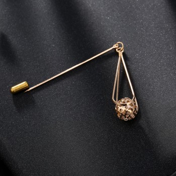 Rinhoo Double Imitation Pearl Brooches Pin Wedding Bridal Scarf Clip Lapel Pin Gift For Women Clothing Accessories Wholesale