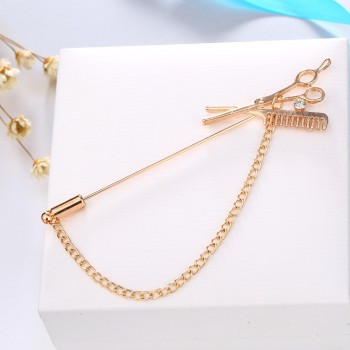 Rinhoo Double Imitation Pearl Brooches Pin Wedding Bridal Scarf Clip Lapel Pin Gift For Women Clothing Accessories Wholesale